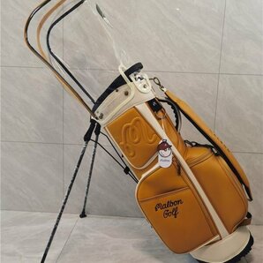 Golf Bag  MALBON/キャディーバック ゴルフバッグ PU レザー,9型，3.5kg,スポーツゴルフバッグの画像4