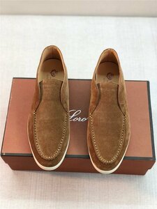  Италия Loro Piana Loro Piana обувь Loafer кожа мужской обувь 38~44 размер выбор возможность 