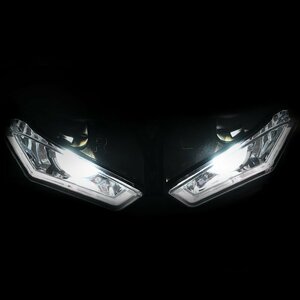 KEMiMOTOー ヤマハ YZF R25 R3 2013-2017 オートバイヘッドライト天使悪魔アイ HID プロジェクターヘッドライト R25 R3 天使の目