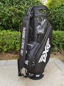 未使用 PXG キャディバッグ　parsons xtreme golf　9.5インチ PUレザー ブラック