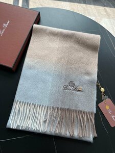 Loro Piana　ロロピアーナ　男女兼用　マフラー　カシミア　ストール カジュアル　グラデーション　30*180cm