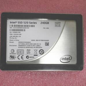 Intel SSD520 240GB/MLC_ 使用時間11251H/電源投入回数3333回の画像1