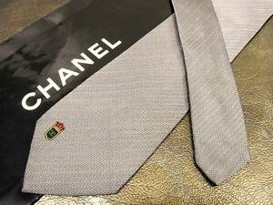 ●bv1622●良品●シャネル【CHANEL】 ＣＣロゴ入 ネクタイ★