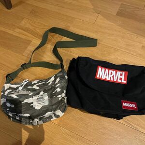 MARVELバック、迷彩バックセット ショルダーバッグ メッセンジャーバッグ