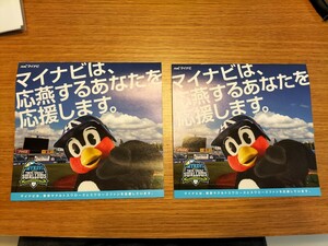 ヤクルトスワローズ　カレンダー　2部　野球　つば九郎　神宮球場　ヤクルト