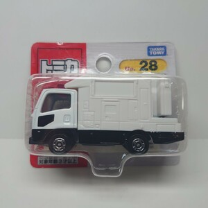 《希少》トミカ TOMICA 28 いすゞ サインカー 白/黒 警察車両 パトカー 高速隊 警視庁 フォワード 大型 トラック 絶版 ミニカー 同梱可