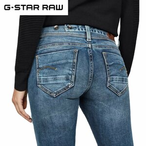 正規品/新品/未使用/W32■アウトレット品■定価17,600円■G-STAR ROW ジースターロウ レディース ミッドスキニーブーツカット デニム S389