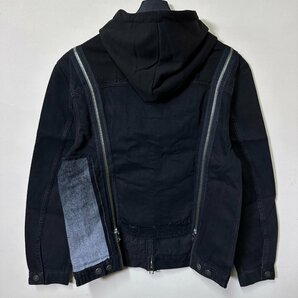 正規品/新品/未使用/S■タグ付き/訳ありアウトレット品■定価63,800円■DIESEL ディーゼル レディース ブラック デニム ジャケット N327の画像7