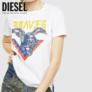 正規品/新品/未使用/XSサイズ■訳ありアウトレット品■タグ付き/定価9,680円■DIESEL ディーゼル レディース プリント 半袖Tシャツ 827