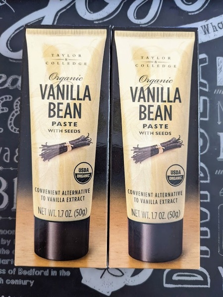 * Taylor & Colledge テイラー&カレッジ オーガニック バニラビーンズペースト 50g × 2本 有機栽培 *