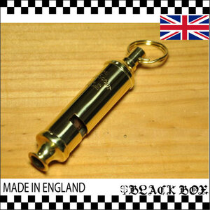 BRASS brass brass purity WHISTLE SCOUT Boy ska uto whistle key holder England UK GB ENGLAND England Britain made rare M