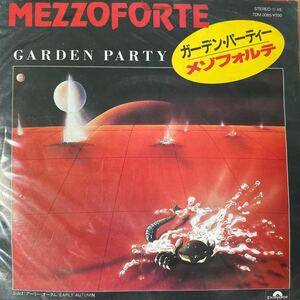 EP 希少 見本盤) ガーデン・パーティー メゾフォルテ　シングルレコード mezzo forte 状態良好