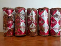 昭和レトロ　コカ・コーラ　ダイヤ　空缶　Coca-Cola　ジャンク品_画像1