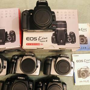 デジタル一眼レフカメラ Canon EOS Kiss DIGITAL、X、N 7台まとめ売り 通電のみ確認の画像3