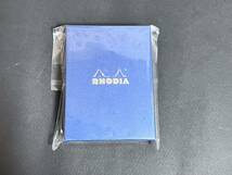 ロディア ミニ3穴システム手帳 RHODIA オーガナイザー(11×8cm リング径11mm 牛革) シック オレンジ　未使用_画像1