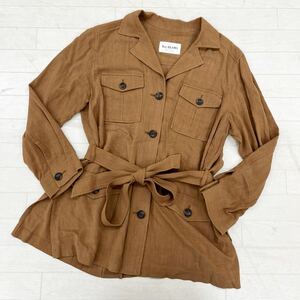 1417* Ray BEAMS Ray Beams tops jacket outer long sleeve fulvic tongue plain casual Brown lady's 