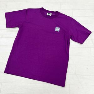 1422◎ THE NORTH FACE ザ ノースフェイス トップス Tシャツ カットソー 半袖 ロゴ プリント パープル レディースS