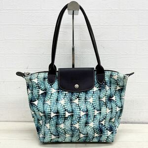 1429* ① LONGCHAMP Long Champ LE PLIAGErup rear -ju bag bag hand tote bag illustration total pattern lady's 