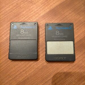 PS2 メモリーカード8MB 2枚セット プレイステーション2