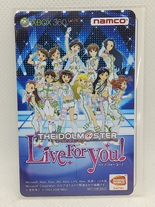 【送料無料】sp01120◆【非売品】アイドルマスター ライブフォーユー!予約特典 L4U!新曲ダウンロードカード/未使用品