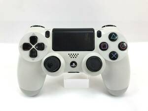 PS4 純正 ワイヤレスコントローラー DUALSHOCK4 CUH-ZCT1J グレイシャーホワイト 未検品 ジャンク SONY Playstation4 #202150-13