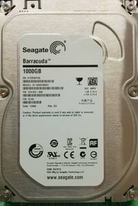 240412 Seagate 3.5インチ SATA 1TB HDD ST1000DM003-1CH162