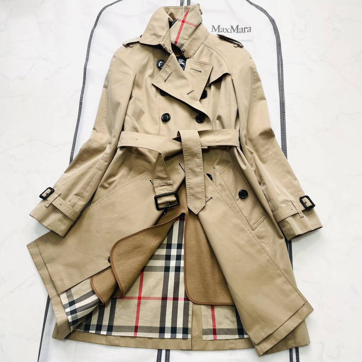 春のコレクション トレンチコート BURBERRY 美品 L ライナー付 ノバ