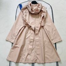 タグ付新品★BURBERRY★春～梅雨夏にも★超軽量トレンチコート★スプリングカラー★チェック★バーバリーブルーレーベルクレストブリッジ M_画像8