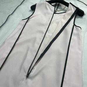 タグ付新品★MaxMara★春夏景色映え★美しいパールピンク★コントラストワンピース★嬉しいウォッシャブルタイプ★Ｍ相当★マックスマーラの画像8