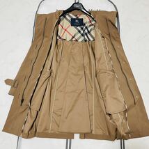 美品★大きいサイズXL(LL)★BURBERRY LONDON★春～梅雨～初夏の羽織り★さらさらコート ジャケット ノバチェック バーバリーロンドン_画像2