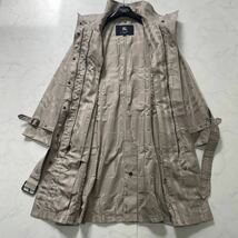 極美品★BURBERRY LONDON★梅雨~初夏の羽織り★シャドーチェック★さらさらコートジャケット 大きめM~L相当 バーバリーロンドン トレンチ_画像7