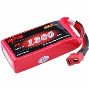 Kypom K6 11.1V 1300mAh 35C70C リポ バッテリー★ホビーショップ青空