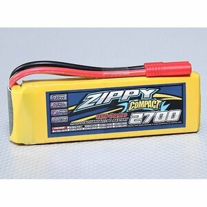 Compact 11.1V 2700mAh 35C45C ZIPPY リポバッテリー★ホビーショップ青空