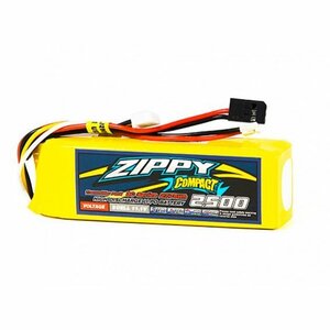 Compact 11.1V 2500mAh transmitter for ZIPPYlipo lithium polymer battery * hobby shop blue empty 