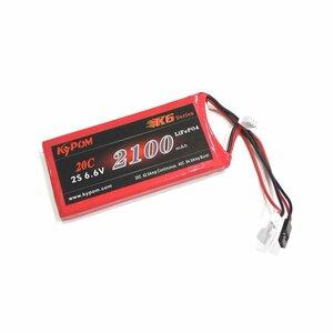 Kypom K6 6.6V 2100mAh 20C40C flat life battery * hobby shop blue empty 