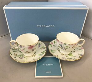 【未使用品】WEDGWOOD スウィートプラム カップ＆ソーサー ペア (管理番号：059102)