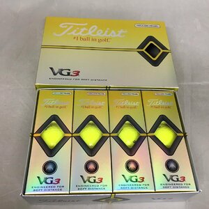 【未使用品】Titleist(タイトリスト) ゴルフボール 1ダース 12個 VG3 YELLOW PEARL（管理番号：063111）