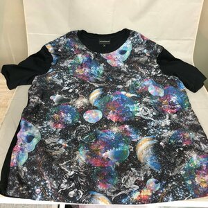 【中古品B】EMPORIO ARMANI(エンポリオアルマーニ) グラフィックTシャツ ギャラクシー SIZE：XL（管理番号：063103)