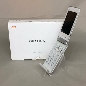 【中古品B】au(エーユー) 携帯電話 KYOCERA GRATINA KYY06SWA ケータイ カラー：ホワイト (管理番号：063109)