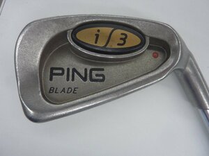 【中古品】PING i3 BLADE 赤ドット　　CUSHIN JZ　シャフト　アイアン１０本セット (管理番号：060111）