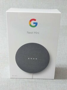 【未使用・未開封品】Google Nest Mini スマートスピーカー GA00781-JP カラー：チャコール (管理番号：049109)