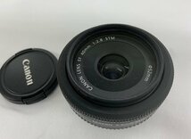 【中古品】Canon キャノン LENS EF 40mm 1:2:8 STM MACRO 0.3m/0.98ft パンケーキレンズ　(管理番号：060109）_画像1