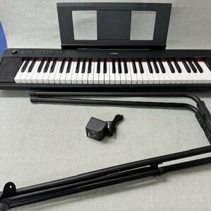 【中古品】YAMAHAヤマハ キーボード piaggero NP-12 2021年製 スタンド付 (管理番号：049112)の画像1