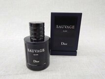 【未使用に近い】Christian Dior 香水 SAUVAGE ELIXIR 60ml メンズ EDP ソヴァージュ エリクシール (管理番号：049102)_画像1