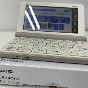 【中古品】CASIO カシオ 電子辞書 高校生(英語強化)モデル CASIO EX-word XD-SR4900-WE (管理番号：060108）の画像4