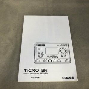 【ジャンク品】BOSS(ボス) MICRO BR BR-80 デジタルレコーダー（管理番号：046112）の画像6