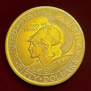 アメリカ 硬貨 古銭 パナマ・パシフィック万国博覧会 1915年 ミネルヴァ像 サンフランシスコ フクロウ 記念 ドル 記念幣 コイン 金貨 の画像2