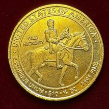 アメリカ 最初の配偶者シリーズ 硬貨 古銭 2008年 第7代大統領 アンドリュー・ジャクソン 戦争の英雄 記念幣 コイン 金貨 外国古銭 _画像1
