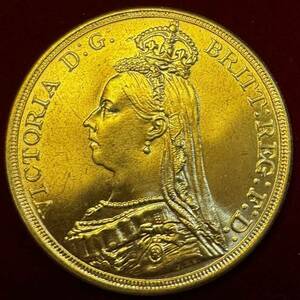 イギリス 硬貨 古銭 ヴィクトリア女王 1889年 イギリス領オーストラリア 聖ジョージ 竜殺し ナイト ドラゴン コイン 金貨 外国古銭