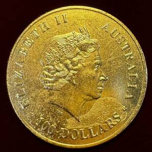 オーストラリア 硬貨 古銭 エリザベス2世 2015年 カンガルー 月光 記念幣 コイン 金貨 外国古銭 の画像2